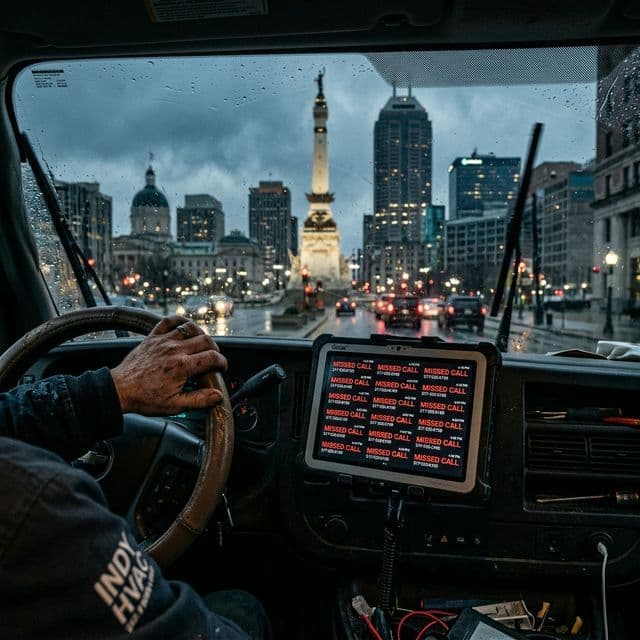 Indianapolis HVAC Missed Calls Revenue Leak - Cinematic Hero