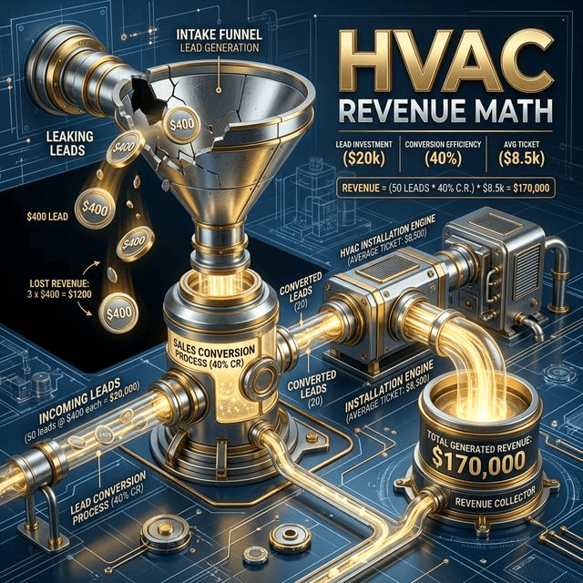 Technical: Revenue math showing exactly how missed calls compound into annual losses for service businesses