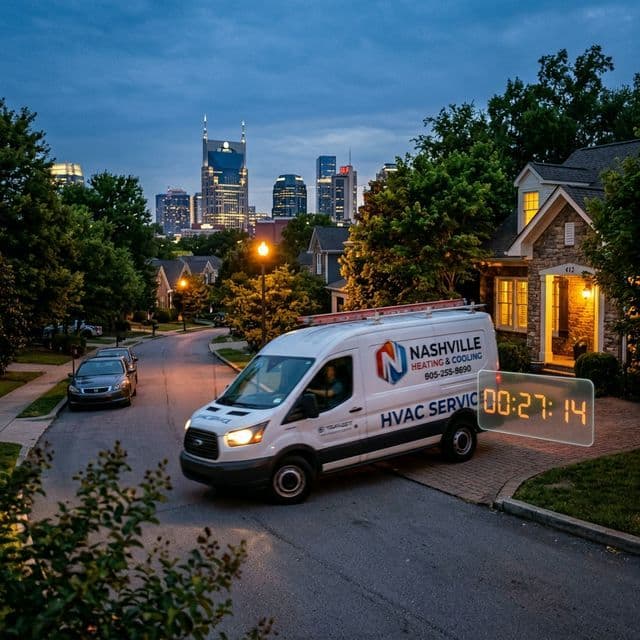 Nashville HVAC 30-Minute Dispatch Window - Cinematic Hero
