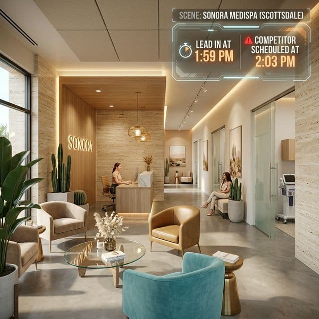 Scottsdale Med Spa Lead Timing: Visualizing the narrow window to book high-value patients.