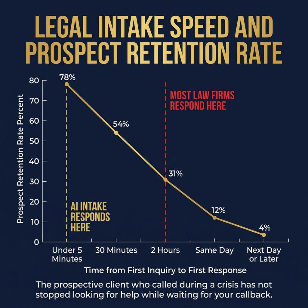 Legal Intake Speed and Retention Rate chart