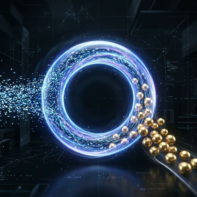 Abstract visualization of lead-to-revenue transformation loop