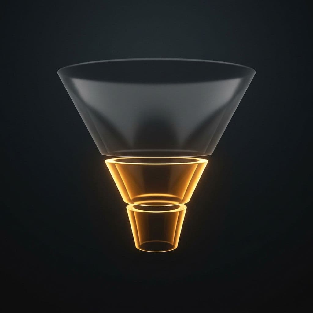Marketing funnel showing AI captures demand but cannot manufacture it — demand generation dimmed, demand capture highlighted