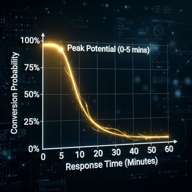 Speed to Lead Conversion Infographic.