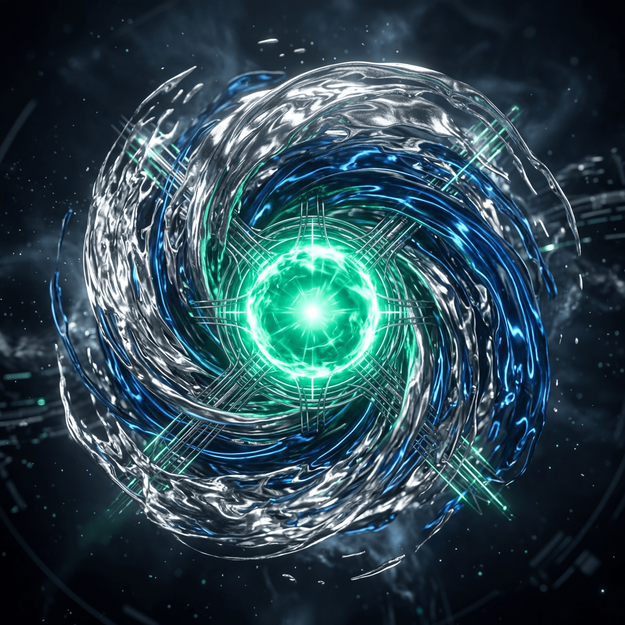 Abstract visualization of storm surge lead capture for tree services