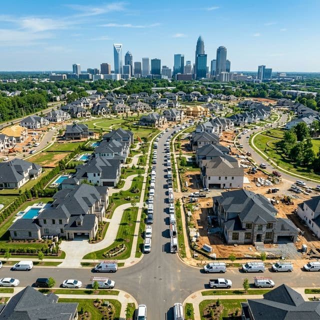 Charlotte's Service Business Boom and Intake Infrastructure - Cinematic Aerial Hero