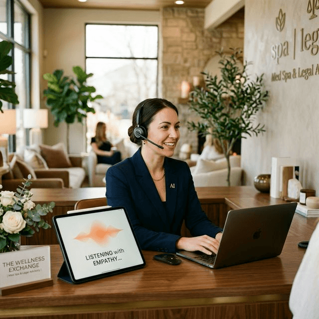 Natural: Premium reception environment with AI-integrated voice systems