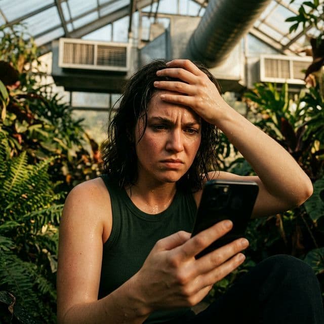 HVAC Emergency Failure - Frustrated Homeowner in Overheated Room