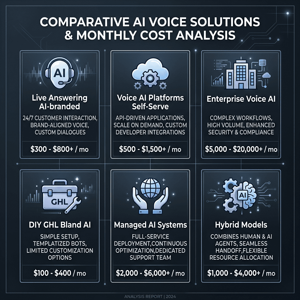 Six categories of AI receptionist solutions for small business in 2026