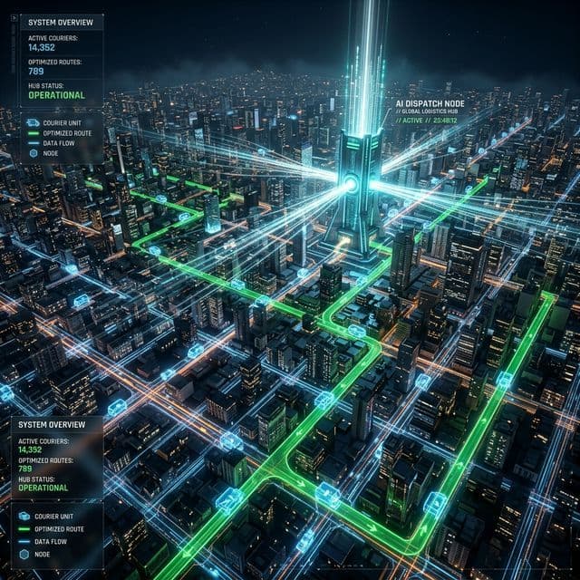 Illustration for courier-dispatch-ai-instant-routing-phone-tag - Image 2