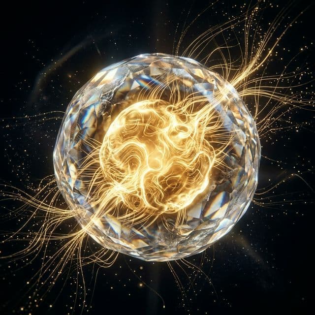 Abstract visualization of a warm glowing core representing systemic brand empathy