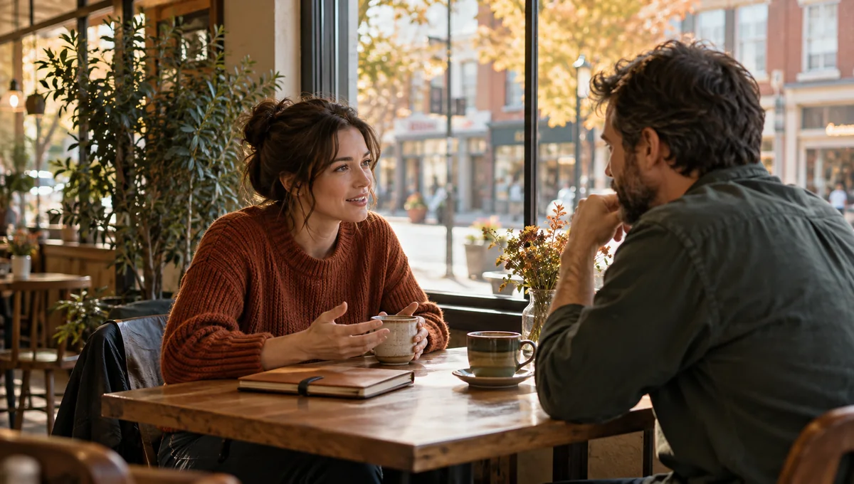 Two local professionals discussing an introduction, one practical route to get bookkeeping clients.