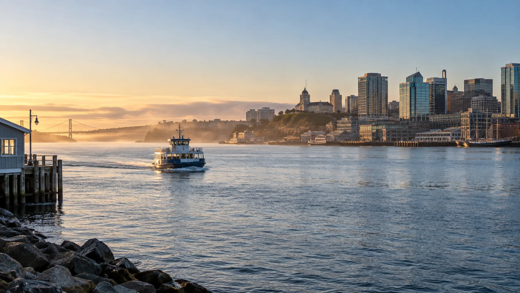 Halifax Harbour and ferry route, original service-area image by The Quiet Protocol